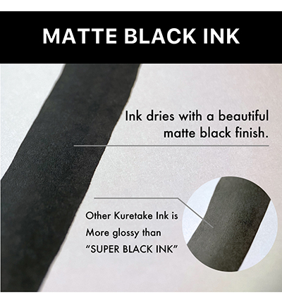CNCE106-6 - Kuretake / ZIG - Special Black Ink 60ml - Encre noir - Detail 4
