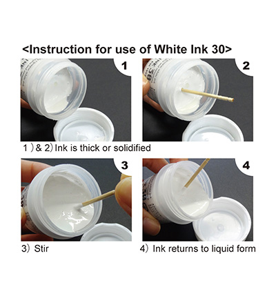 CNCE201-3EU - Kuretake / ZIG - White Ink 30g - Encre blanche - Detail 2 CNCE201-3EU - Kuretake / ZIG - White Ink 30g - Encre blanche - Detail 2
