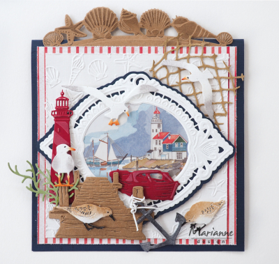 LR0601 - Marianne Design - Sea shells border - Mer / plage - Detail 2