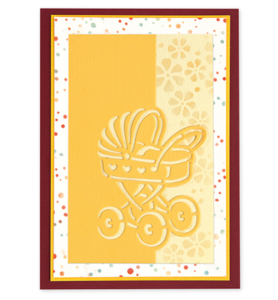 45.6135 - Leane Creatief - Silhouette landeau matrice pour découper & gaufrage - Bébé - Detail 1