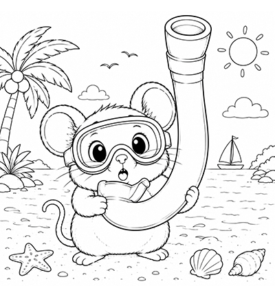 JBC-KK-2601001 - Joep By Carla - Milo op Vakantie - 12 kleurplaten - Coloriage de Milo - Detail 13