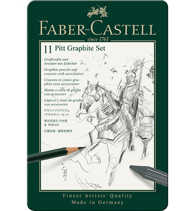 FC-112972 - Faber Castell - Set de crayons Pitt Graphite boite de 11 - Crayon papier - Detail 1 FC-112972 - Faber Castell - Set de crayons Pitt Graphite boite de 11 - Crayon papier - Detail 1