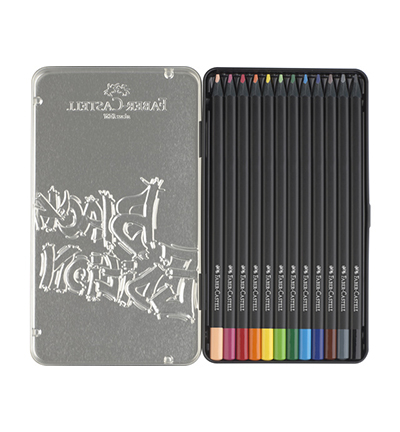 FC-116413 - Faber Castell - Crayons de couleur FC Black Ed.boite métallique - FC-Black Edition - Detail 4