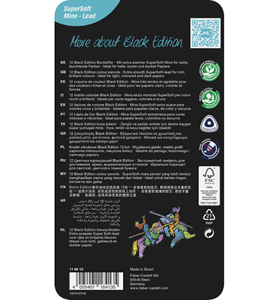 FC-116413 - Faber Castell - Crayons de couleur FC Black Ed.boite métallique - FC-Black Edition - Detail 5
