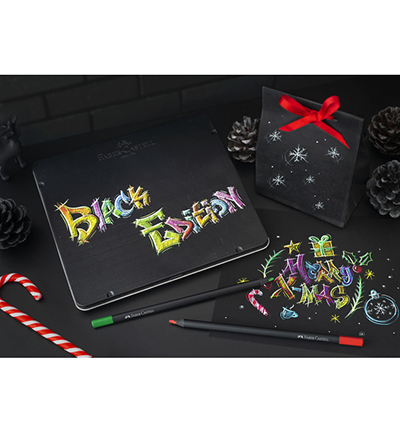 FC-116425 - Faber Castell - Crayons de couleur FC Black Ed. boite métallique - FC-Black Edition - Detail 7 FC-116425 - Faber Castell - Crayons de couleur FC Black Ed. boite métallique - FC-Black Edition - Detail 7