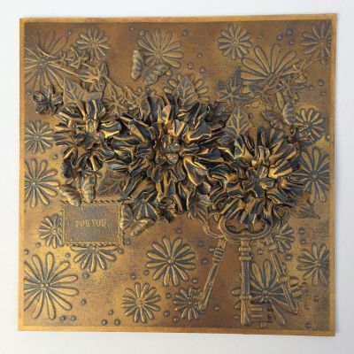 45.1536 - Leane Creatief - Small Butterflies & Flowers - Fleurs - Detail 3