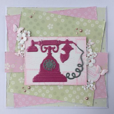 45.1536 - Leane Creatief - Small Butterflies & Flowers - Fleurs - Detail 4