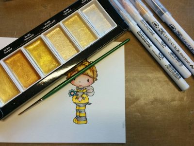 MC20SC/6V - Kuretake / ZIG - Starry Colors, 6 Colors set - Gansai Tambi Sets - Detail 5