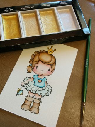 MC20SC/6V - Kuretake / ZIG - Starry Colors, 6 Colors set - Gansai Tambi Sets - Detail 6