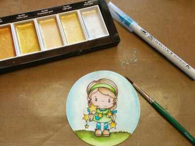 MC20SC/6V - Kuretake / ZIG - Starry Colors, 6 Colors set - Gansai Tambi Sets - Detail 7