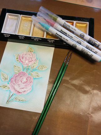 MC20SC/6V - Kuretake / ZIG - Starry Colors, 6 Colors set - Gansai Tambi Sets - Detail 9