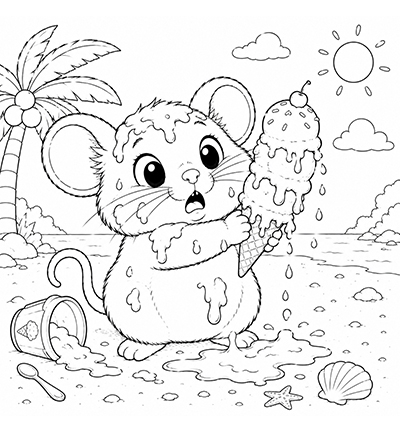JBC-KK-2601001 - Joep By Carla - Milo op Vakantie - 12 kleurplaten - Coloriage de Milo - Detail 17