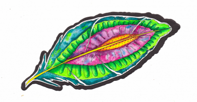 JL-MM-STAMP188 - Just Lou - Feather and flowers Mindful Moodling nr.188 - Fleurs - Detail 2