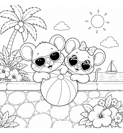 JBC-KK-2601001 - Joep By Carla - Milo op Vakantie - 12 kleurplaten - Coloriage de Milo - Detail 18