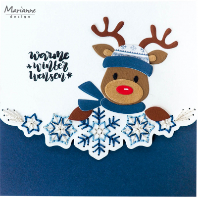 COL1476 - Marianne Design - Eline's Rendier Kerst - Noël, hiver - Detail 3