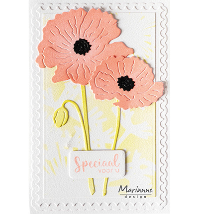 LR0818 - Marianne Design - Tiny's Poppy - Fleurs - Detail 1