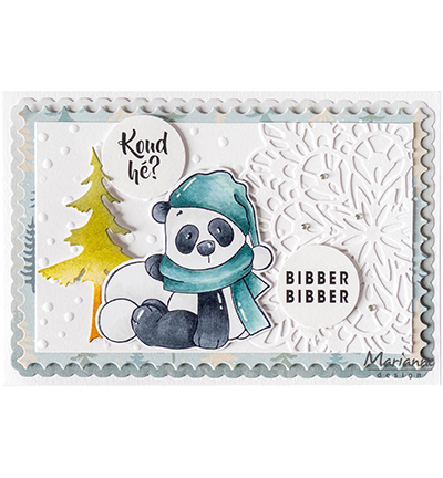 CS1140 - Marianne Design - Snow Panda - Noël, hiver - Detail 3