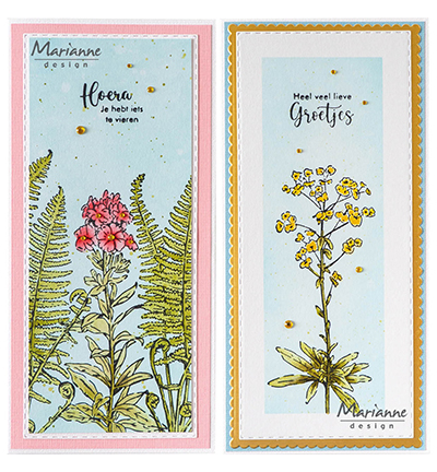 TC0915 - Marianne Design - Tiny's borders - Phlox - Fleurs - Detail 1