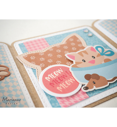 CR1732 - Marianne Design - Cat Frame - Craftables - Detail 5