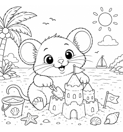 JBC-KK-2601001 - Joep By Carla - Milo op Vakantie - 12 kleurplaten - Coloriage de Milo - Detail 19