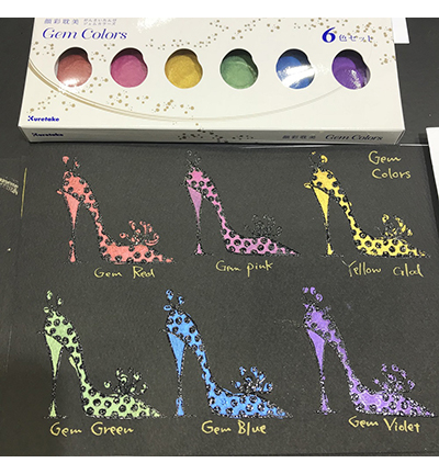 MC20GC/6V - Kuretake / ZIG - Gem Colors, 6 Colors set - Sets & palettes Gansai Tambi - Detail 7