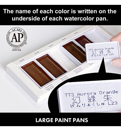 MC20GN/5V - Kuretake / ZIG - Granulating Colors, 5 Colors set - Gansai Tambi Sets - Detail 6