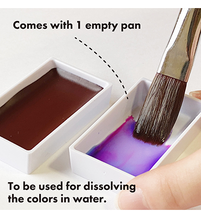 MC20GN/5V - Kuretake / ZIG - Granulating Colors, 5 Colors set - Gansai Tambi Sets - Detail 7