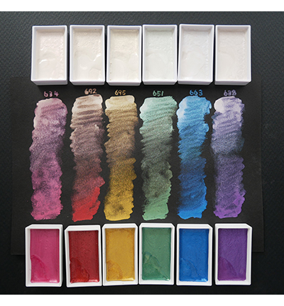 MC20OC/6V - Kuretake / ZIG - Opal Colors, 6 Colors set - Sets & palettes Gansai Tambi - Detail 6 MC20OC/6V - Kuretake / ZIG - Opal Colors, 6 Colors set - Sets & palettes Gansai Tambi - Detail 6