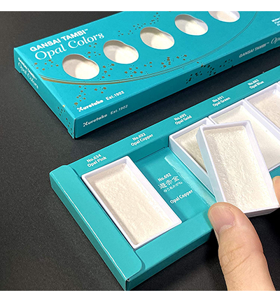 MC20OC/6V - Kuretake / ZIG - Opal Colors, 6 Colors set - Sets & palettes Gansai Tambi - Detail 20 MC20OC/6V - Kuretake / ZIG - Opal Colors, 6 Colors set - Sets & palettes Gansai Tambi - Detail 20