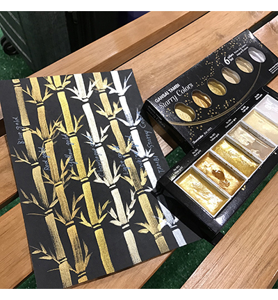 MC20SC/6V - Kuretake / ZIG - Starry Colors, 6 Colors set - Gansai Tambi Sets - Detail 18