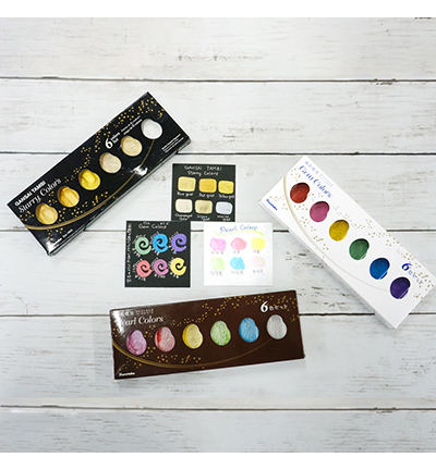 MC20SC/6V - Kuretake / ZIG - Starry Colors, 6 Colors set - Gansai Tambi Sets - Detail 22