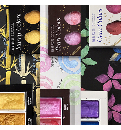 MC20SC/6V - Kuretake / ZIG - Starry Colors, 6 Colors set - Gansai Tambi Sets - Detail 36