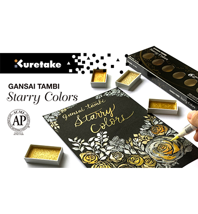 MC20SC/6V - Kuretake / ZIG - Starry Colors, 6 Colors set - Gansai Tambi Sets - Detail 40