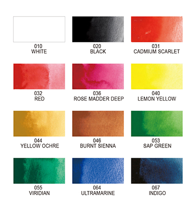 MC20/12V - Kuretake / ZIG - Set 12 Couleurs - Gansai Tambi Sets - Detail 7