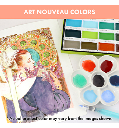 MC20/24V/NW - Kuretake / ZIG - Set 24 Colours II - Gansai Tambi Sets - Detail 5