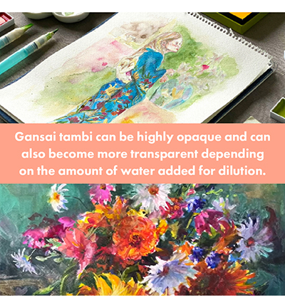 MC20/24V/NW - Kuretake / ZIG - Set 24 Colours II - Gansai Tambi Sets - Detail 6