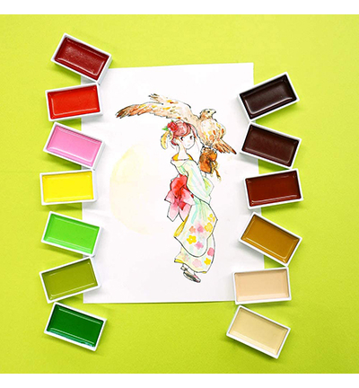 MC20/36V - Kuretake / ZIG - Set 36 Couleurs - Gansai Tambi Sets - Detail 9