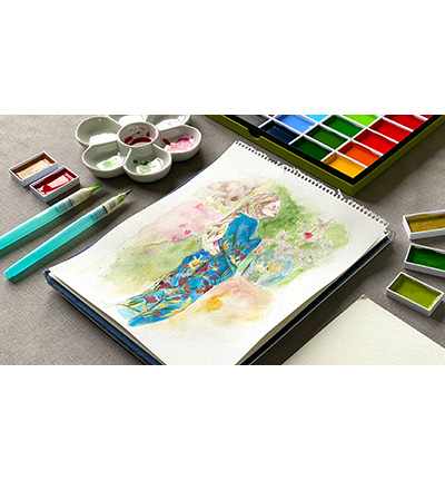 MC20/48V - Kuretake / ZIG - Gansai Tambi Set 48 Colours - Gansai Tambi Sets - Detail 1