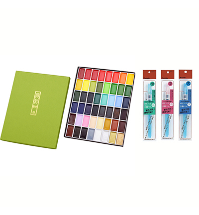 MC20/48V - Kuretake / ZIG - Gansai Tambi Set 48 Colours - Gansai Tambi Sets - Detail 2