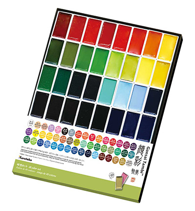 MC20/48V - Kuretake / ZIG - Gansai Tambi Set 48 Colours - Gansai Tambi Sets - Detail 11