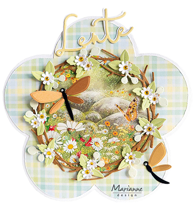 LR0753 - Marianne Design - Spring Wreath - Arbres, Plantes - Detail 1