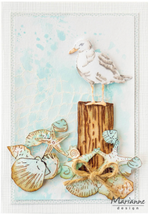 TC0910 - Marianne Design - Tiny's Art - Seashells - La mer / plage - Detail 1