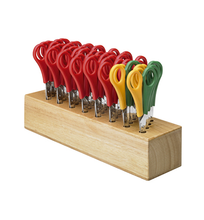 AC-112TIDY - Westcott - Porte-ciseaux en bois vide - Bloc pour ciseaux - Detail 1