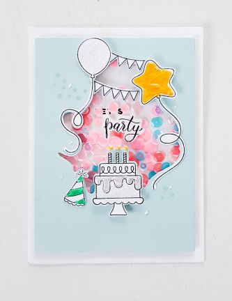 PFCC2317 - Pinkfresh - Let's celebrate - Sans tampon - Detail 1