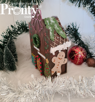 492.001.020 - Pronty - Grey Chipboard Christmas tree deco - Grey Chipboard - Detail 2