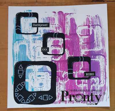 494.001.029 - Pronty - Foam stamps Retro Squares - Rétro - Detail 1