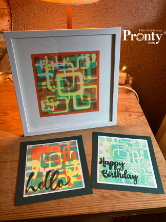 470.801.058 - Pronty - Mask stencil Retro Pattern Squares - Rétro - Detail 3