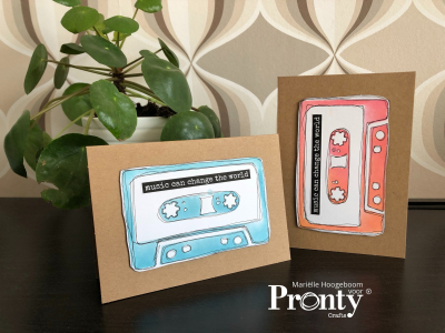 494.001.028 - Pronty - Foam stamps Cassette Tapes - Rétro - Detail 2
