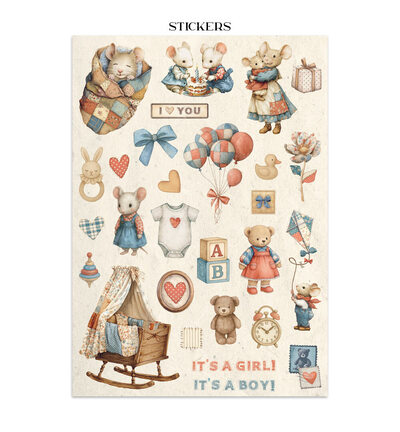 SBJK12 - Stamperia - Junk journal - Baby - Junk Journals - Detail 1