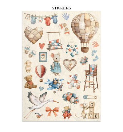 SBJK12 - Stamperia - Junk journal - Baby - Junk Journals - Detail 13